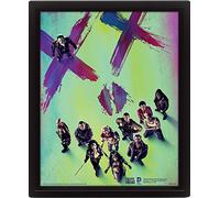 Pyramid International Suicide Squad Face 3D Lenticular Poster 10 x 8, mulitcoloured, 10 x 8 x 1.3 cm