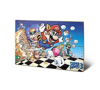 Pyramid International Super Mario Bros. 3 Art Wood Print 40 x 59cm, Multi-Colour, 40 x 59 x 1.3 cm