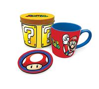Pyramid International Gift Set - Super Mario Let's-a-go - Mug & Coaster in Tin Multicolour Onesize