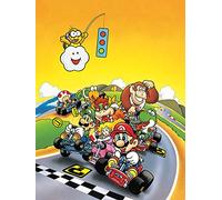 Pyramid International Super Mario Kart (Retro) -Canvas Print 85 x 120cm, Wood, Multicolour, 85 x 120 x 1.3 cm