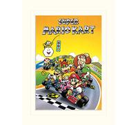Pyramid International Super Mario Kart Retro Mounted Print Memorabilia, Multi-Colour, 30 x 40 x 1.3 cm
