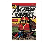 Pyramid International " Superman Art Print, Multi-Colour, 40 x 50 x 1.3 cm