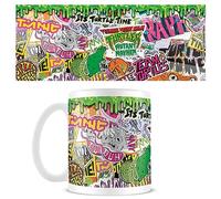 Pyramid International Teenage Mutant Ninja Turtles Coffee Mug (Sticker Bomb Design) 11oz Ceramic Coffee Mug, Cups and Coffee Mugs for Women, Mugs for Men and Mugs for Kids - Official Merchandise