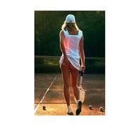 Pyramid International Tennis Girl Art Print, Paper, Multi-Colour, 60 x 80 x 1.3 cm
