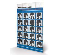 Pyramid International the Beatles A Hard Day's Night Print, Wood, Multi-Colour, 45 x 76 x 1.3 cm
