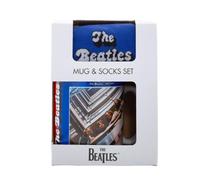 Pyramid International The Beatles (RED and Blue) Mug & Sock Set - Fun Beatles Design, Includes Matching Cozy Socks, Durable and Microwave Safe, 11oz/312ml Mug, Awesome Choice for Music Fans