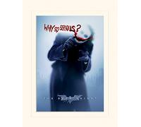 Pyramid International The Dark Knight (Why So Serious) -Mounted Print Memorabilia 30 x 40cm, Paper, Multicoloured, 30 x 40 x 1.3 cm
