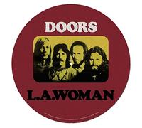 Pyramid International The Doors Turntable Record Slip Mat for Mixing, DJ Scratching and Home Listening (LA Woman Design) - Official Merchandise