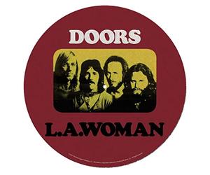 Pyramid International The Doors Turntable Record Slip Mat for Mixing, DJ Scratching and Home Listening (LA Woman Design) - Official Merchandise