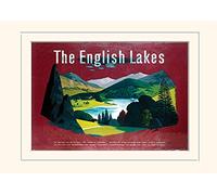 Pyramid International The English Lakes 1" Mounted Print Memorabilia, Multi-Colour, 30 x 40 x 1.3 cm