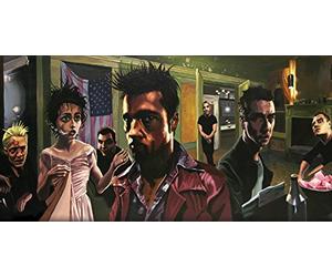 Pyramid International "The First Rule The Art of Justin Reed Canvas Print, Multi-Colour, 50 x 100 x 1.3 cm