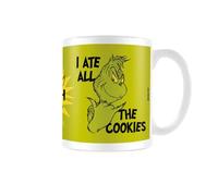 Pyramid International The Grinch I Ate All The Cookies White Ceramic Pod Mug - Fun Christmas Mug for Hot Beverages, Dishwasher & Microwave Safe, 11oz, Ideal as a Holiday Gift