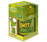 Pyramid International The Grinch Never Not Grinchy 315ml/11oz Mug & Sock Set, Official Christmas Gift