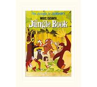 Pyramid International The Jungle Book Jumpin' Mounted Print Memorabilia, Multi-Colour, 30 x 40 x 1.3 cm