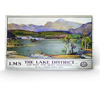 Pyramid International The Lake District 1 Wood Print, Multi-Colour, 45 x 76 x 1.3 cm