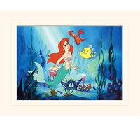 Pyramid International The Little Mermaid Ariel Mounted Print Memorabilia, Multi-Colour, 30 x 40 x 1.3 cm
