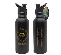 PYRAMID International The Lord of the Rings Water Bottle (One Ring Design) 19oz Insulated Metal Water Bottle- Official Merchandise, Black