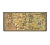 Pyramid International The Lord of The Rings XL Desk Mat - 'Middle-Earth Map' Design for Work or Gaming Setup - 90cm x 40cm - One Size