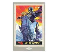 Pyramid International The Mandalorian & Grogu Poster 61 x 91.5 cm Star Wars Wall Decoration Baby Yoda Film Poster Mandalorian Art Print for Series Fans