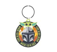 Pyramid International The Mandalorian (Where I Go He Goes) PVC Keychain