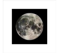 Pyramid International " The Moon Art Print, Multi-Colour, 40 x 40 x 1.3 cm