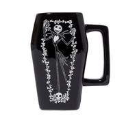 Pyramid International The Nightmare Before Christmas (Coffin) Shaped Black Mug, Iconic and Stylish, 500ml, One Size