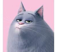 Pyramid International "the Secret Life of Pets Chloe Close up Canvas Print, Multi-Colour, 40 x 40 x 1.3 cm