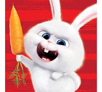 Pyramid International "the Secret Life of Pets Snowball Close up Canvas Print, Multi-Colour, 40 x 40 x 1.3 cm