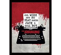 Pyramid International "The Shining Typewriter Framed Print Memorabilia, Multi-Colour, 30 x 40 x 1.3 cm