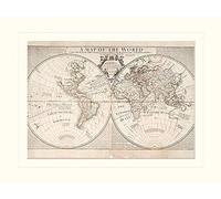 Pyramid International The World Senex & Maxwell (1711)" Mounted Print Memorabilia, Paper, Multi-Colour, 30 x 40 x 1.3 cm