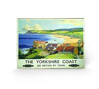 Pyramid International The Yorkshire Coast 2 Wood Print, Multi-Colour, 40 x 59 x 1.3 cm