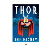 Pyramid International "Thor Marvel Deco Art Print, Multi-Colour, 60 x 80 x 1.3 cm