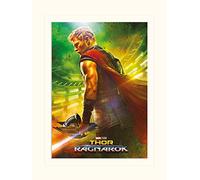 Pyramid International Thor Ragnarok Teaser Mounted Print Memorabilia, Multi-Colour, 30 x 40 x 1.3 cm
