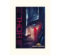 Pyramid International Thor Ragnarok Thor Mounted Print Memorabilia, Multi-Colour, 30 x 40 x 1.3 cm