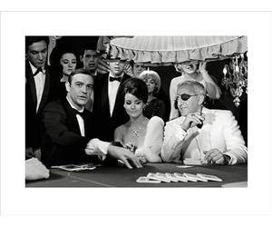 Pyramid International "Thunderball - Casino James Bond Art Print, Multi-Colour, 60 x 80 x 1.3 cm