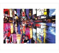 Pyramid International Times Square Art Print, Paper, Multi-Colour, 40 x 50 x 1.3 cm
