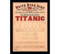 Pyramid International "Titanic (12)" Framed Print Memorabilia, Multi-Colour, 30 x 40 cm