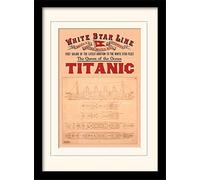 Pyramid International Titanic Memorabilia Art Print, Multi-Colour, 30 x 40 cm