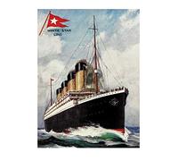 Pyramid International "TITANIC Portrait Paper Art Print, Multi-Colour, 30 x 40 x 1.3 cm