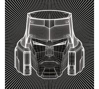 Pyramid International "Transformers G1 Megatron Wireframe Canvas Print, Multi-Colour, 40 x 40 x 1.3 cm