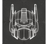Pyramid International "Transformers G1 Optimus Prime Wireframe Canvas Print, Multi-Colour, 40 x 40 x 1.3 cm