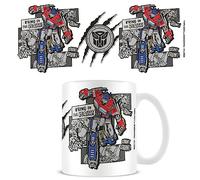 Pyramid International Transformers Mug (Bring on The Beasts Design) 11oz Ceramic Coffee Mug, Cups and Coffee Mugs for Men and Mugs for Women - Official Merchandise, White