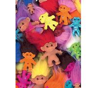 Pyramid International Trolls Classic Montage Canvas Print, Multi-Colour, 30 x 40 cm