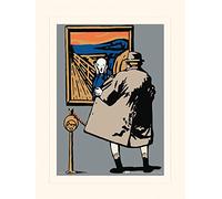 Pyramid International Tvboy The Scream Mounted Print Memorabilia, Multi-Colour, 30 x 40 x 1.3 cm