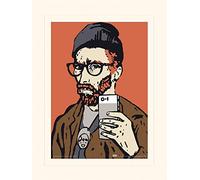 Pyramid International TVBOY (Vincent Van Hipster) Mounted Print Memorabilia, Paper, Multi-Colour, 30 x 40 x 1.3 cm