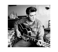 Pyramid International "U.S Army Elvis Presley Art Print, Multi-Colour, 40 x 40 x 1.3 cm