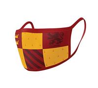 Pyramid International Unisex Harry Potter Gryffindor Face Mask Covering Twin Pack, Red/Yellow/Black, One Size UK