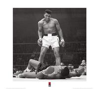 Pyramid International v Liston Muhammad Ali Art Print, Paper, Multi-Colour, 40 x 40 x 1.3 cm