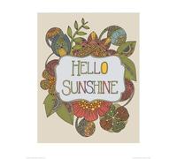 Pyramid International "Valentina Ramos Hello Sunshine Paper Art Print, Multi-Colour, 40 x 50 x 1.3 cm