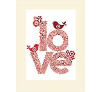 Pyramid International Valentina Ramos (Red Love) -Mounted Print 30 x 40cm, Paper, Multicoloured, 30 x 40 x 1.3 cm